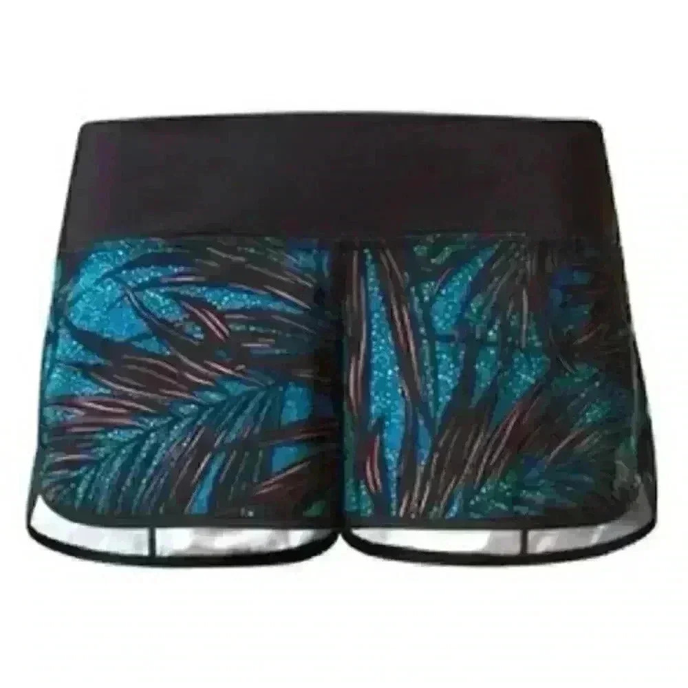 Lululemon Speed Short Palm Lace Tofino Teal Multi / Black
Size 8